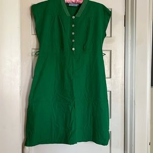 HeyDay! Green linen shift dress, XL